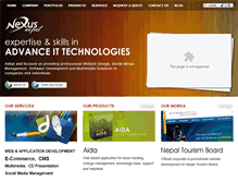 Tablet Screenshot of nexusnepal.com